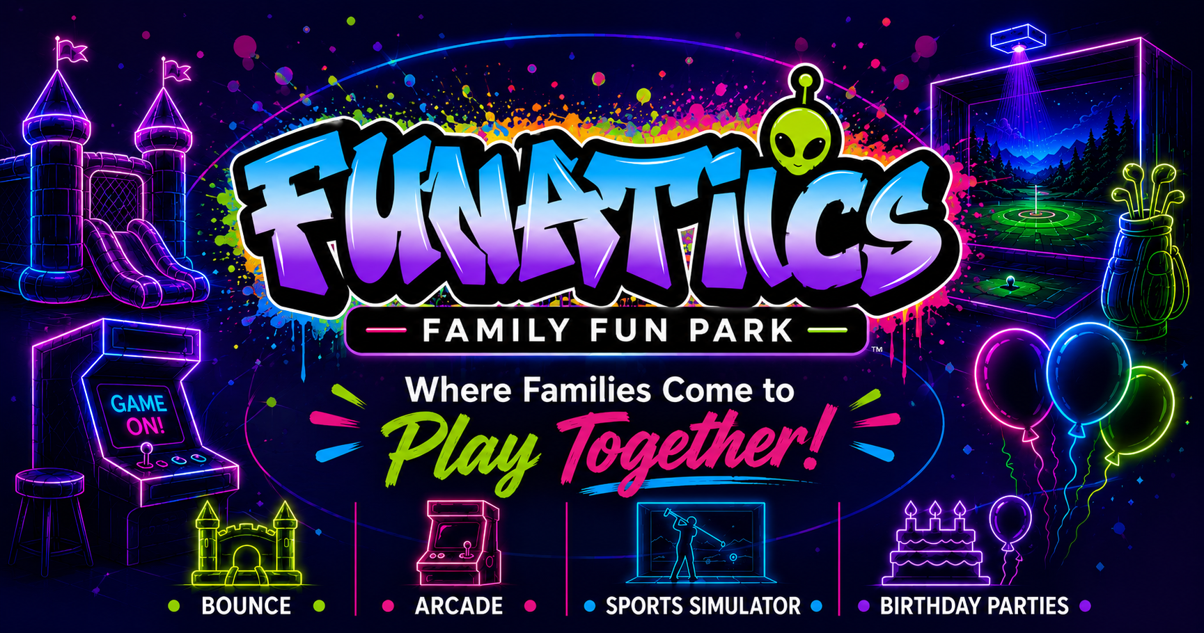 Funatics Funatics Family Fun Park | Bounce Park, Arcade & Sports Simulator ...