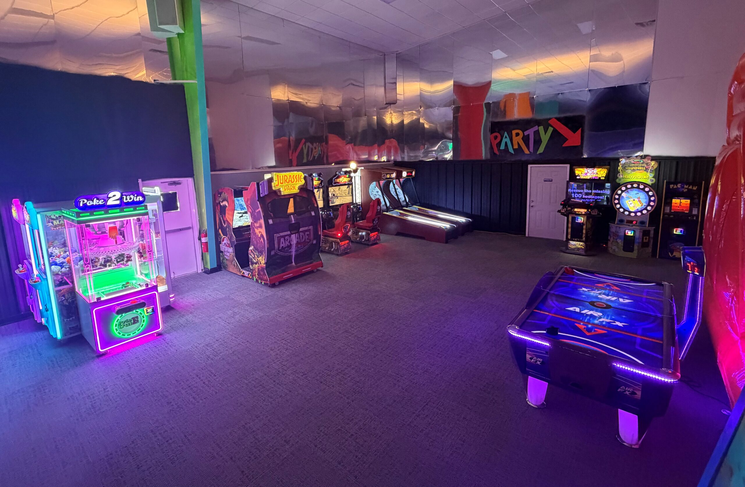 Arcade games at Funatics Family Fun Park